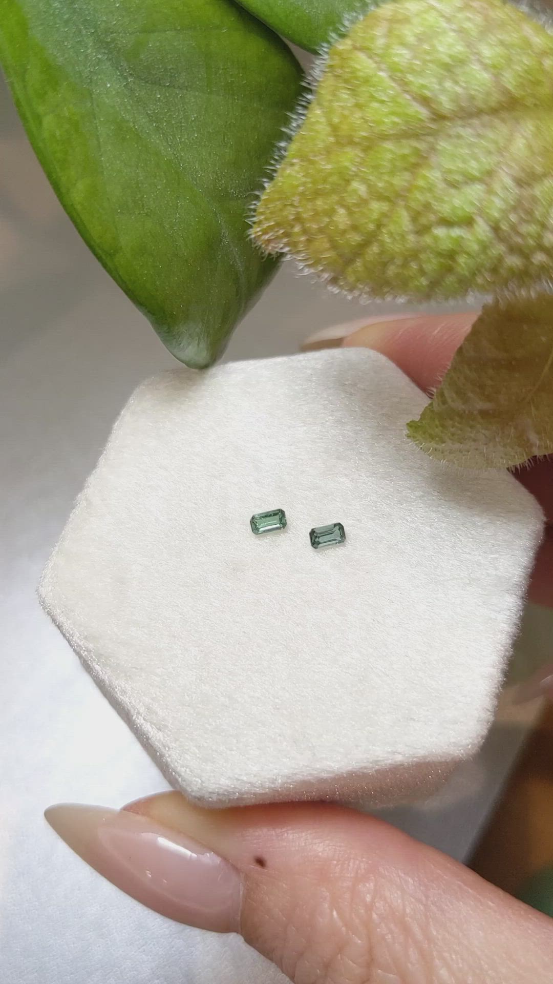 0.21 Ct.Tw.Total Carat Weight Alexandrite Pair from Ceylon (Sri Lanka) Size Video