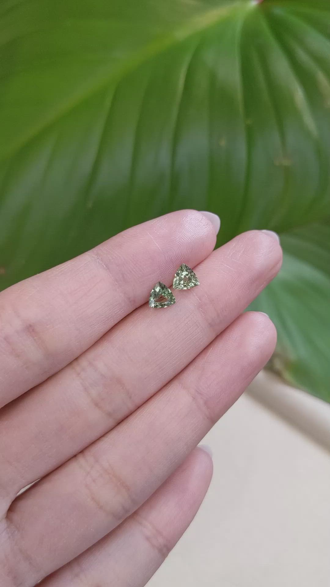 1.05 Ct.Tw.Total Carat Weight Alexandrite Pair from Ceylon (Sri Lanka) Size Video