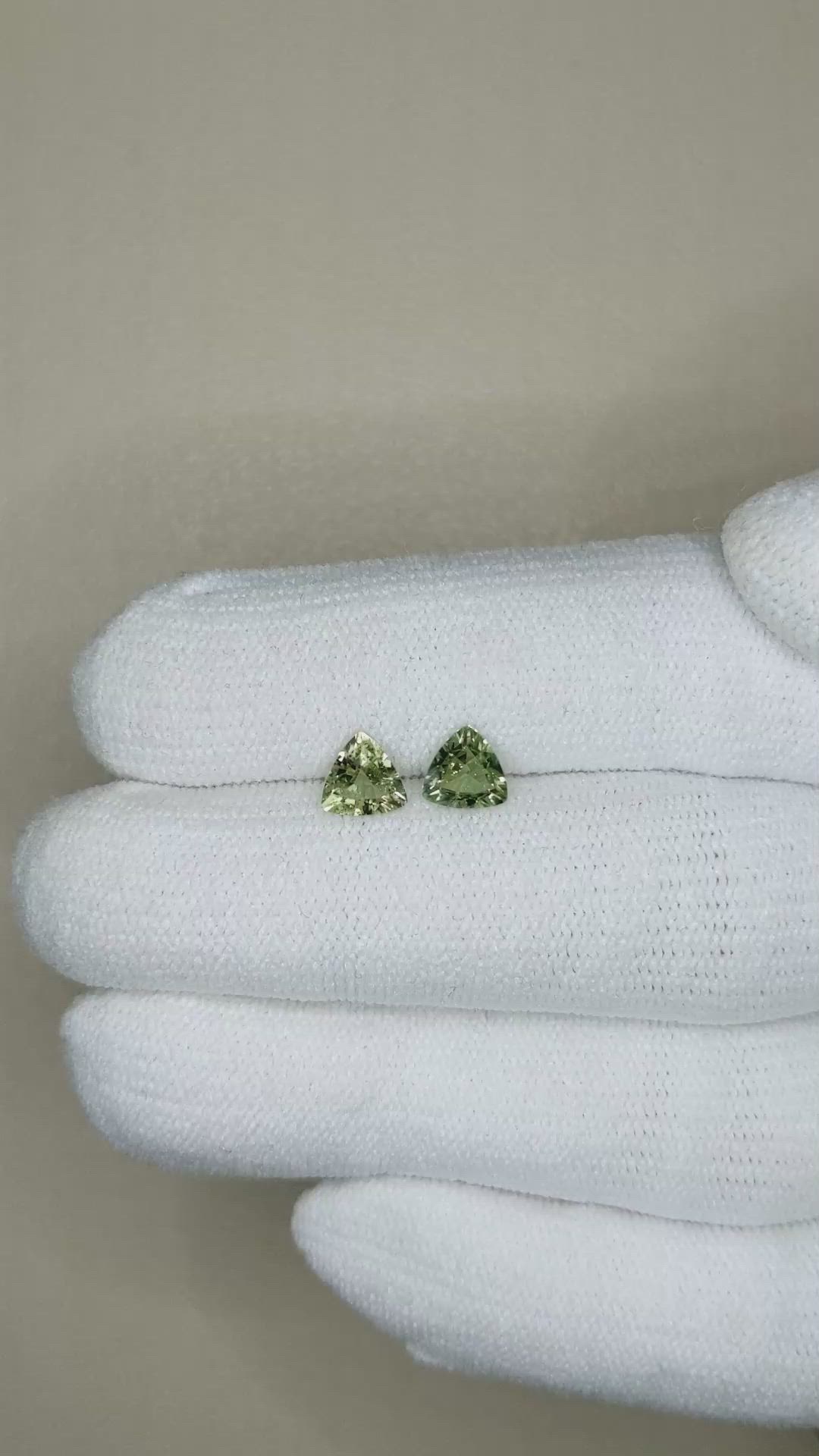 1.05 Ct.Tw.Total Carat Weight Alexandrite Pair from Ceylon (Sri Lanka) Size Video