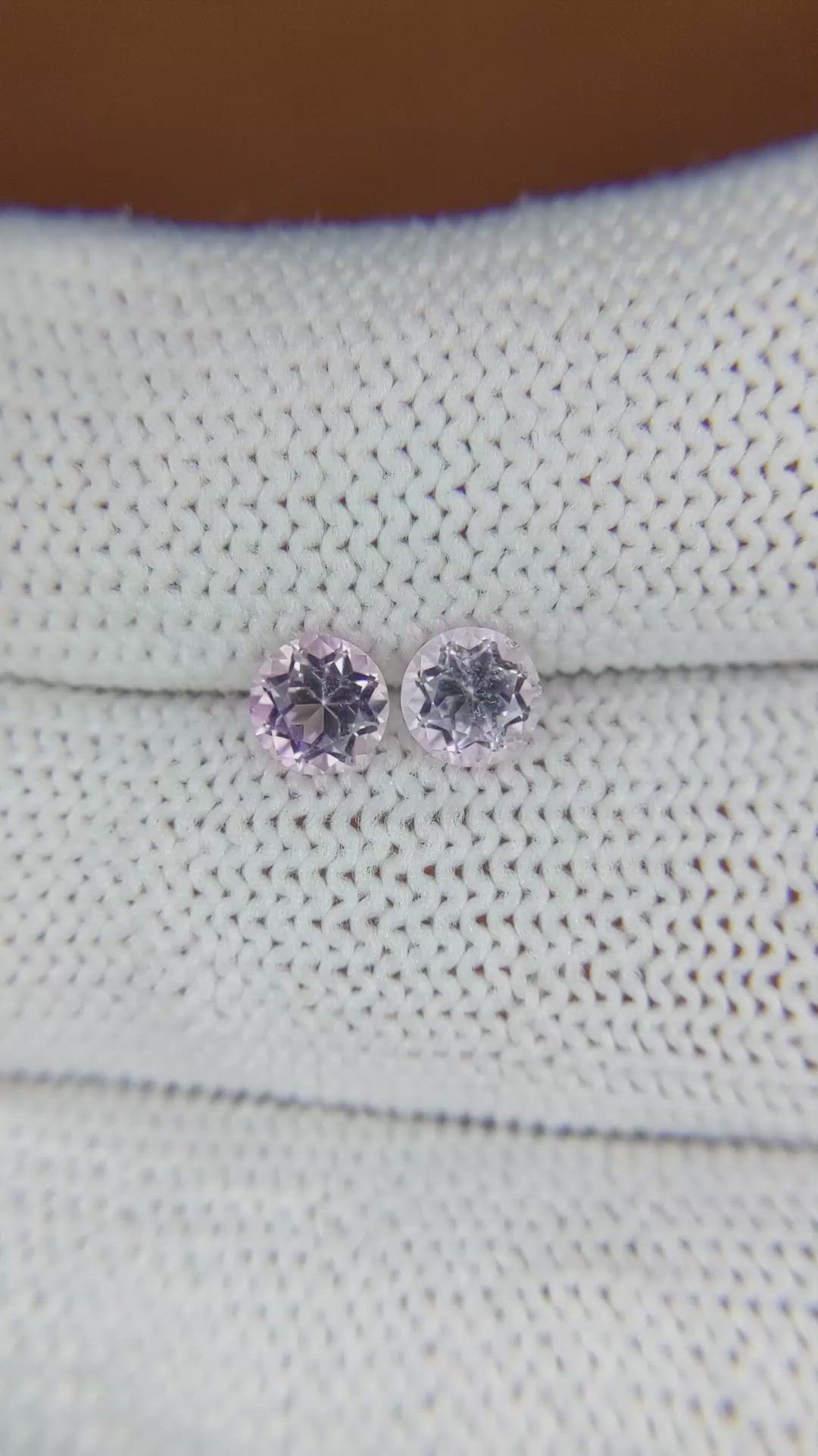 1.03 Ct.Tw.Total Carat Weight Tourmaline Pair from Ceylon (Sri Lanka) Size Video