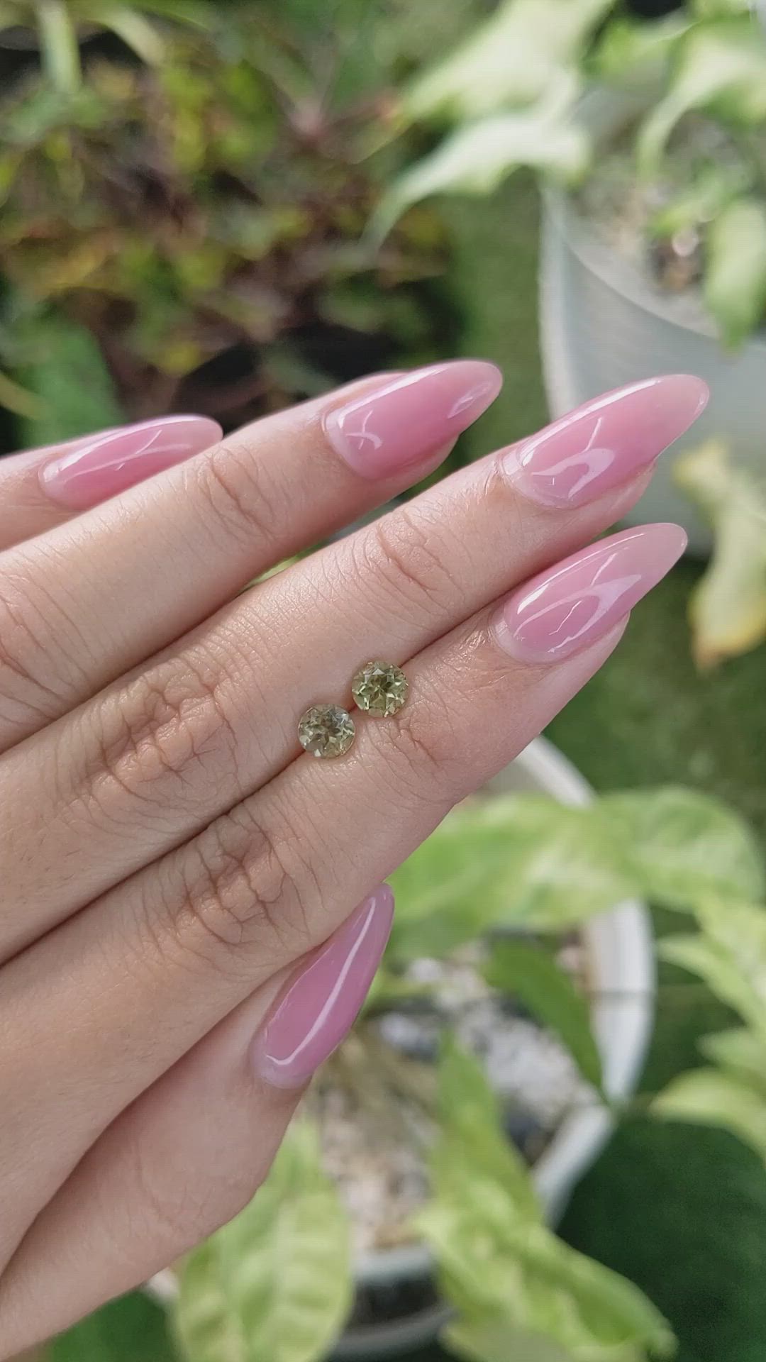 1.09 Ct.Tw.Total Carat Weight Tourmaline Pair from Ceylon (Sri Lanka) Size Video