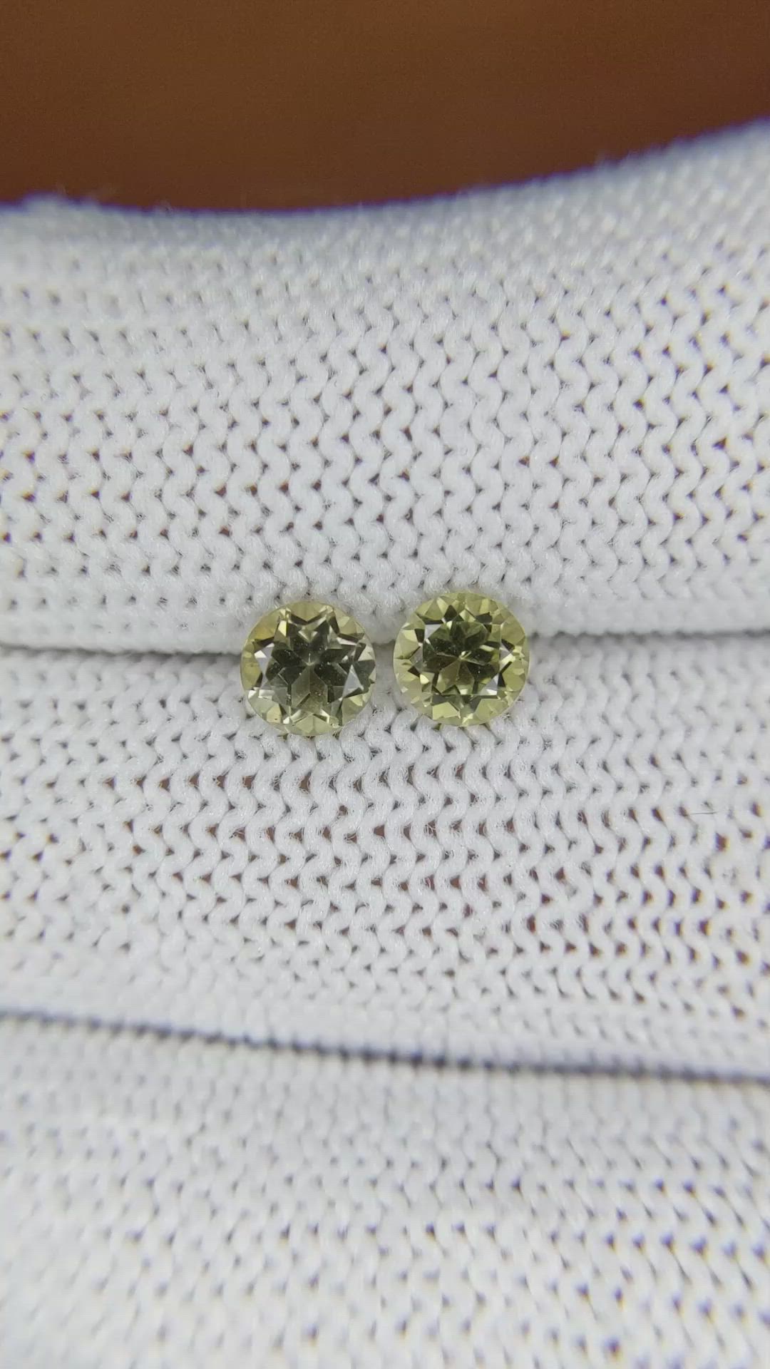 1.09 Ct.Tw.Total Carat Weight Tourmaline Pair from Ceylon (Sri Lanka) Size Video