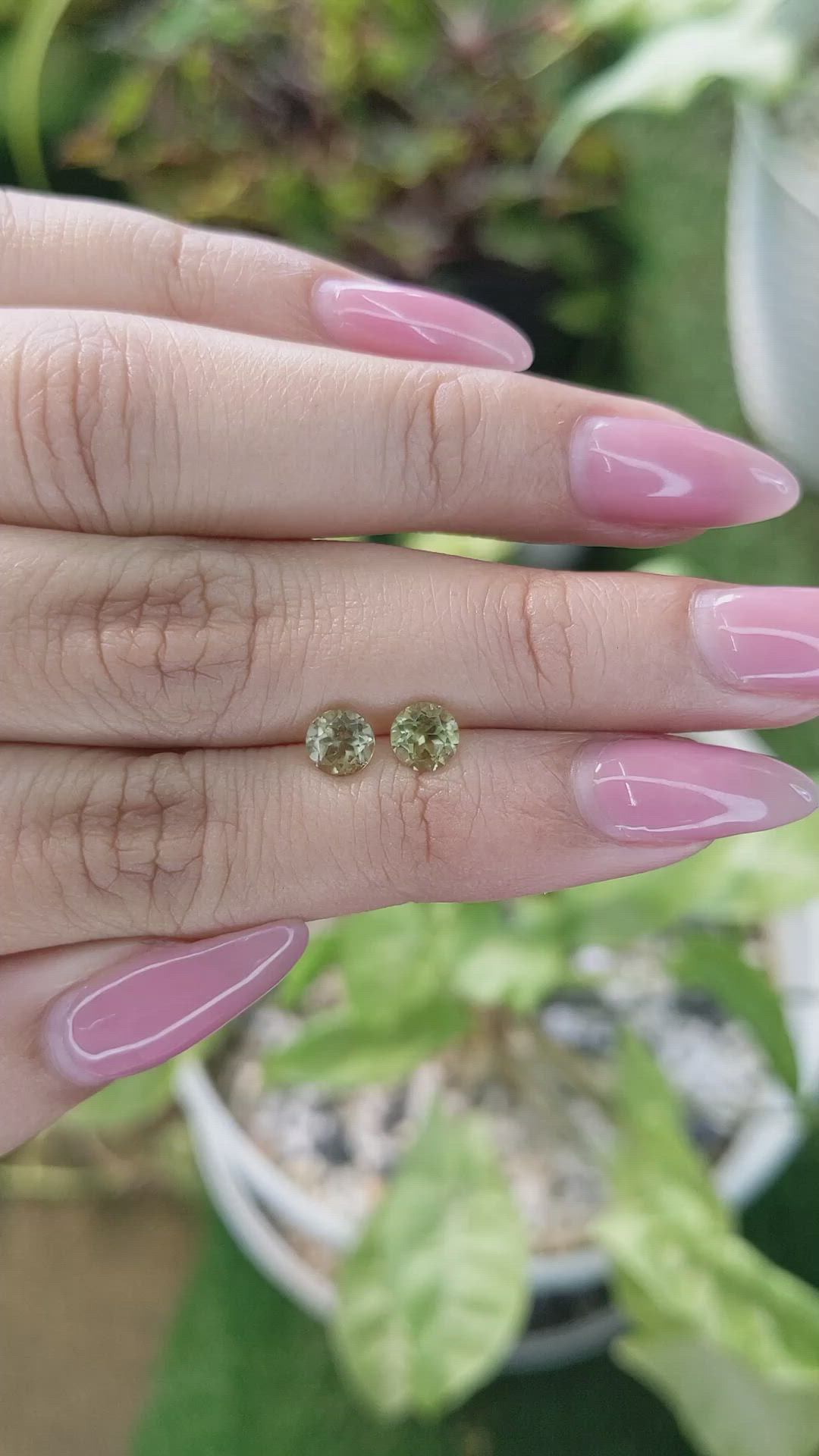1.09 Ct.Tw.Total Carat Weight Tourmaline Pair from Ceylon (Sri Lanka) Size Video