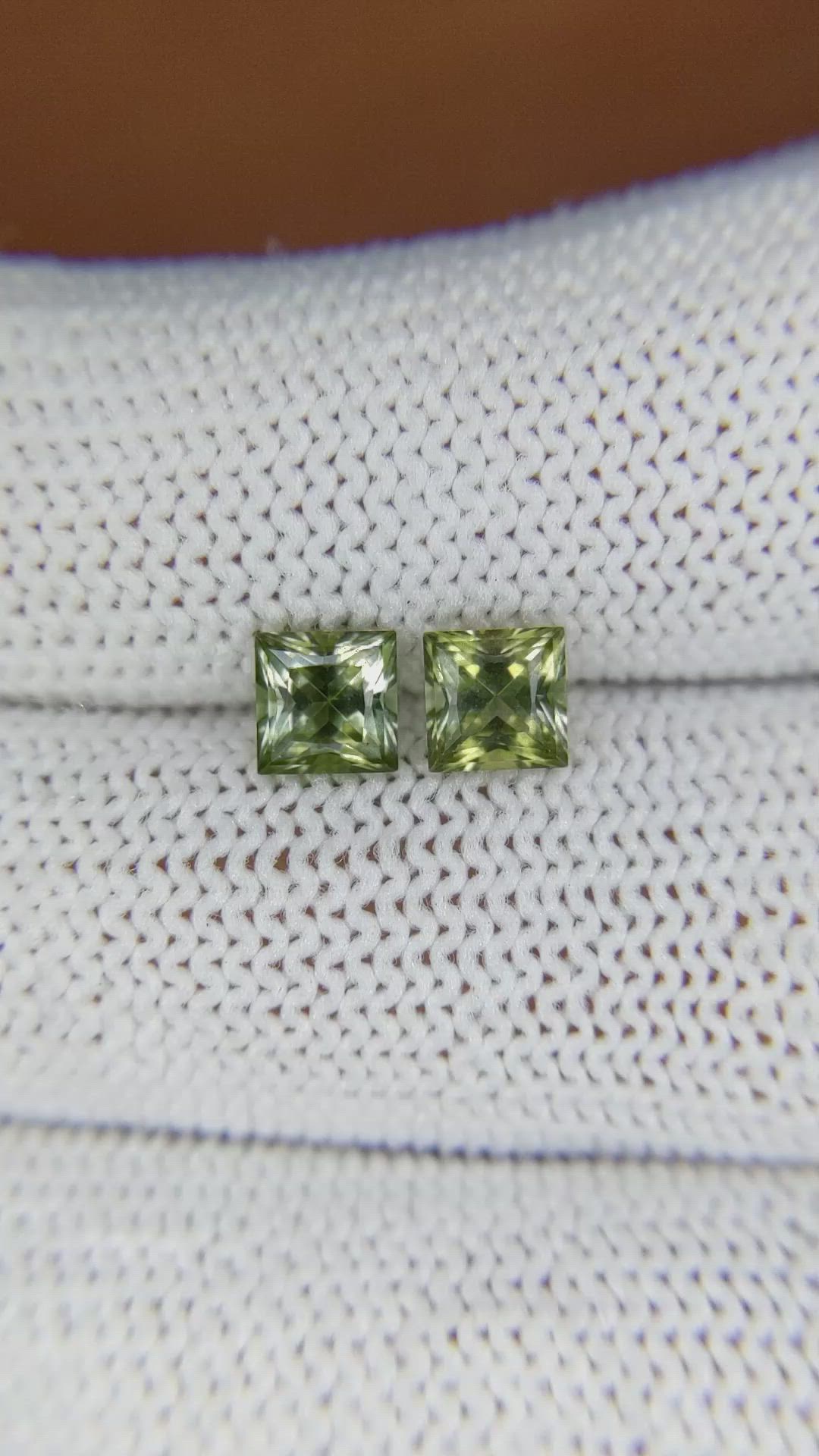 1.45 Ct.Tw.Total Carat Weight Tourmaline Pair from Ceylon (Sri Lanka) Size Video