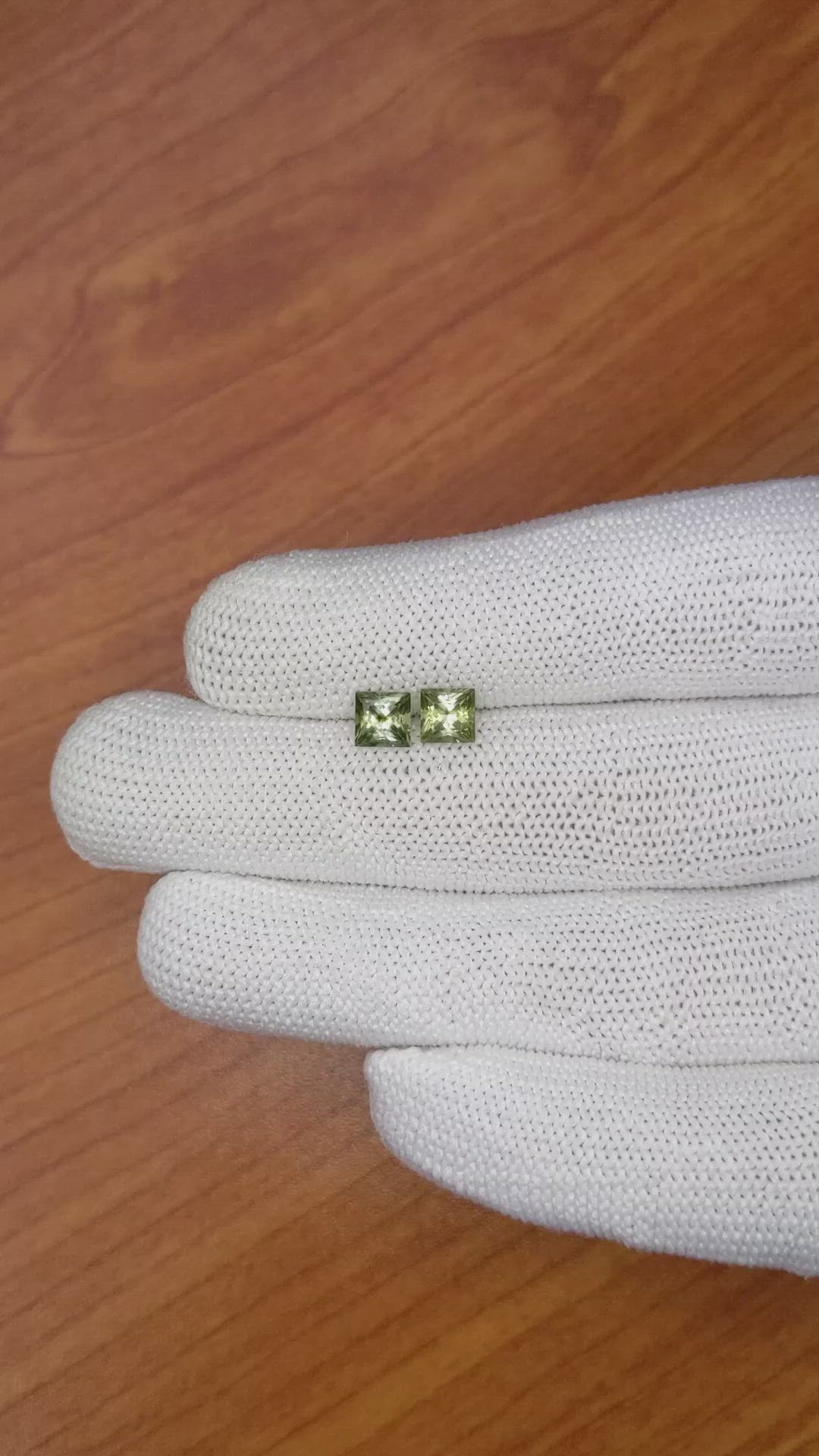 1.45 Ct.Tw.Total Carat Weight Tourmaline Pair from Ceylon (Sri Lanka) Size Video