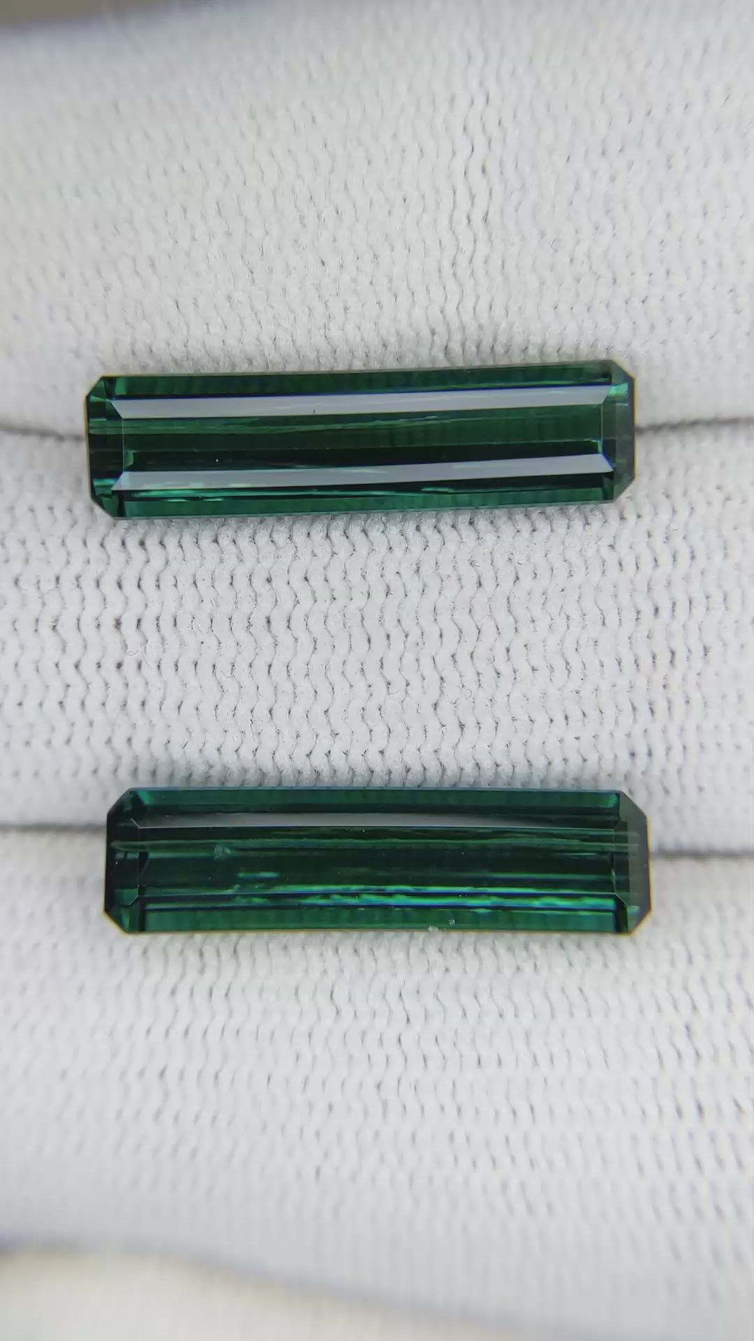 9.14 Ct.Tw.Total Carat Weight Tourmaline Pair from Brazil Size Video