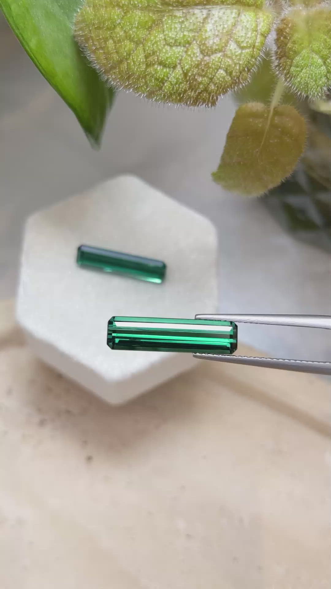 9.14 Ct.Tw.Total Carat Weight Tourmaline Pair from Brazil Size Video