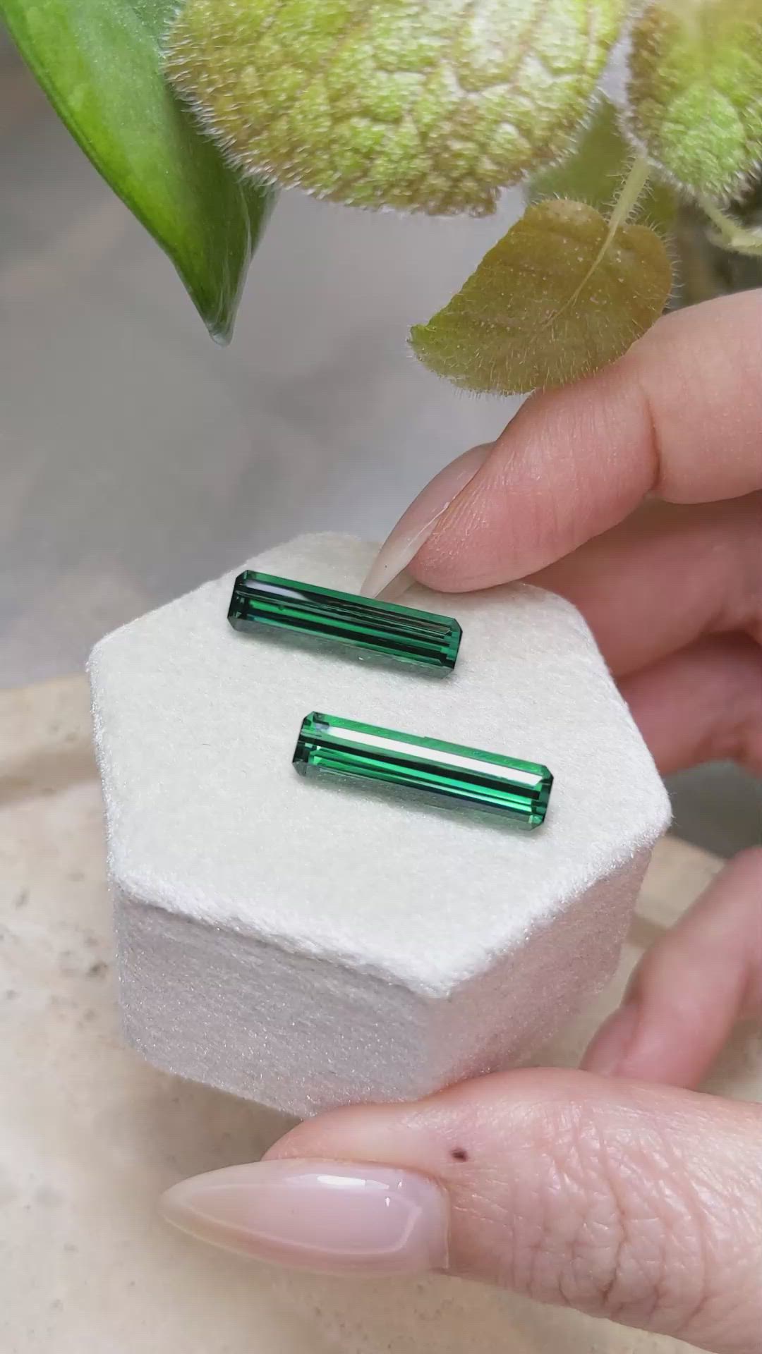 9.14 Ct.Tw.Total Carat Weight Tourmaline Pair from Brazil Size Video