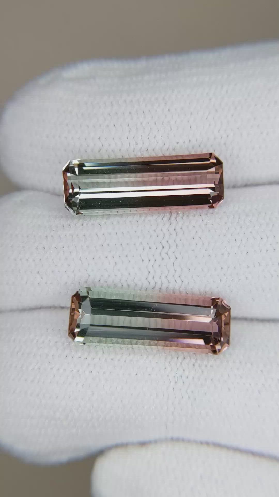 6.73 Ct.Tw.Total Carat Weight Tourmaline Pair from Brazil Size Video