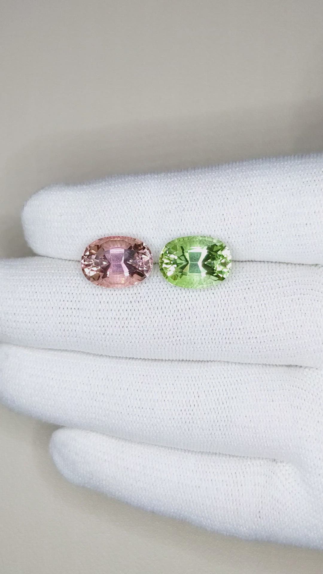 9.80&nbsp;Ct.Tw.Total Carat Weight Tourmaline Pair from Mozambique Size Video