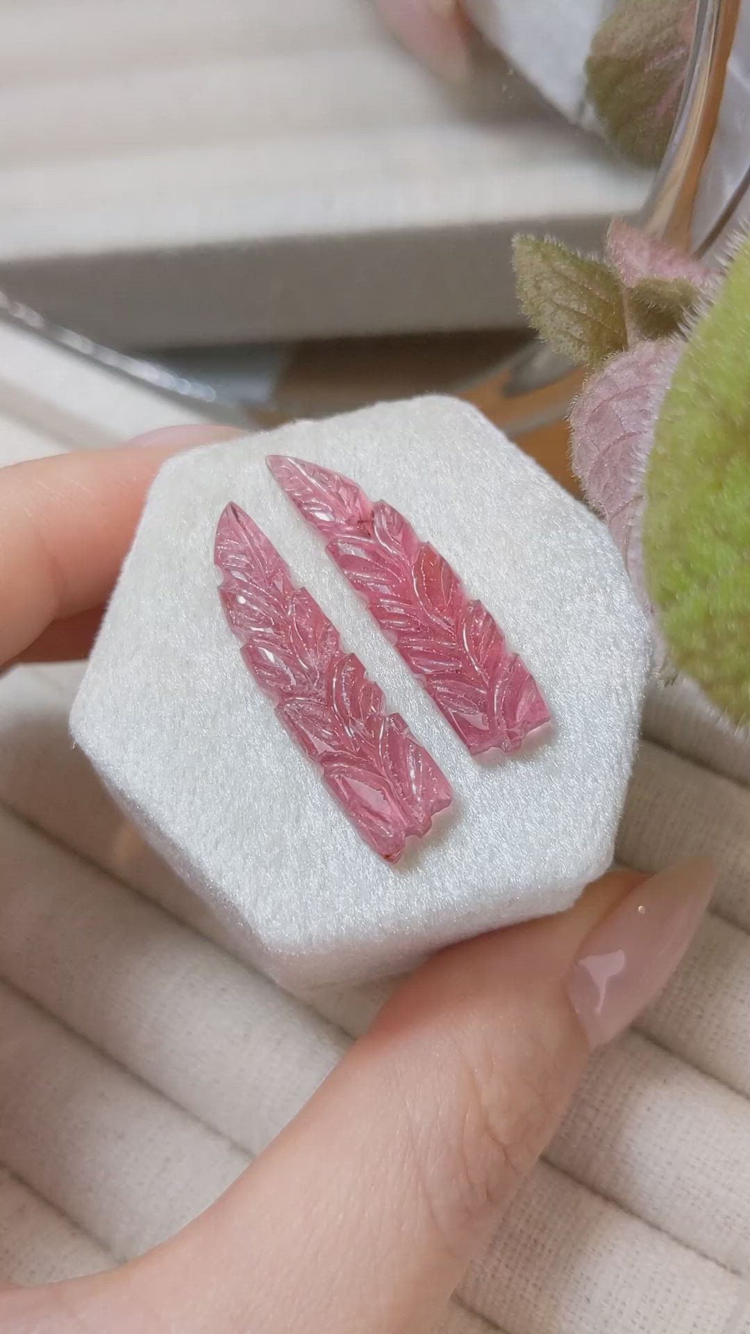 18.81 Ct.Tw.Total Carat Weight Tourmaline Pair from Mozambique Size Video