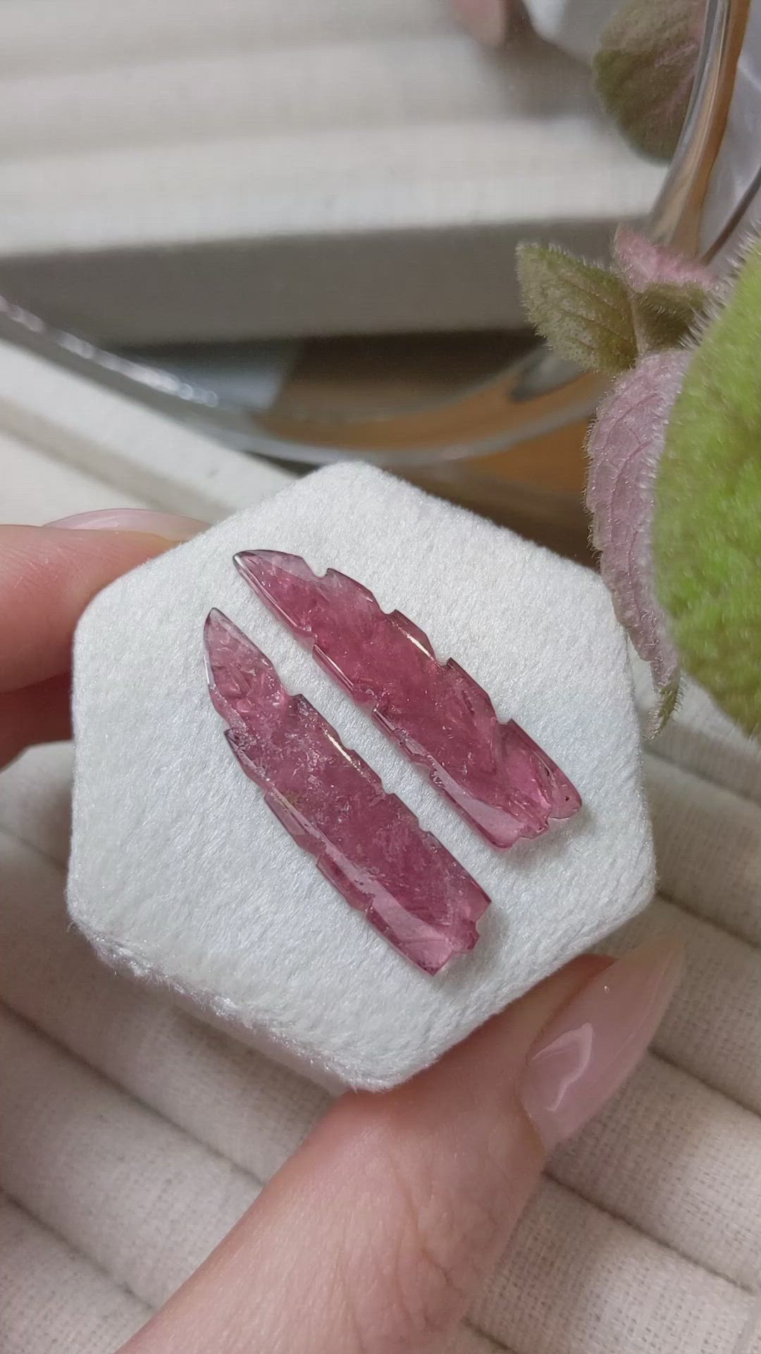 18.81 Ct.Tw.Total Carat Weight Tourmaline Pair from Mozambique Size Video