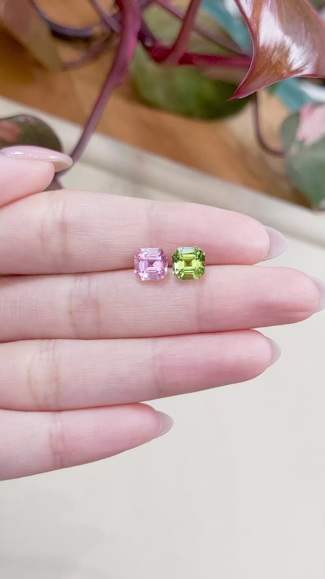 3.13&nbsp;Ct.Tw.Total Carat Weight Tourmaline Pair from Mozambique Size Video