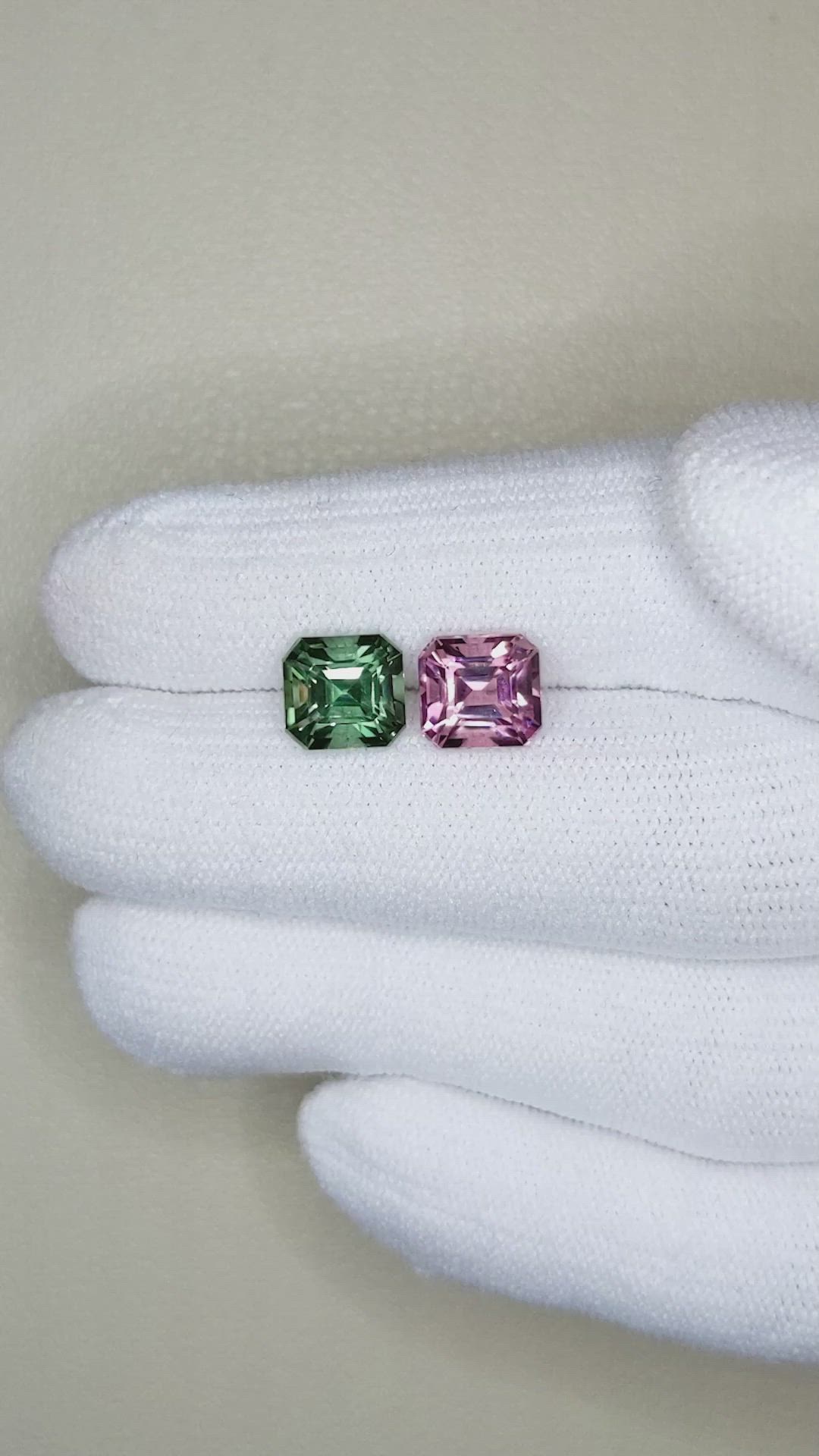 4.00 Ct.Tw.Total Carat Weight Tourmaline Pair from Mozambique Size Video