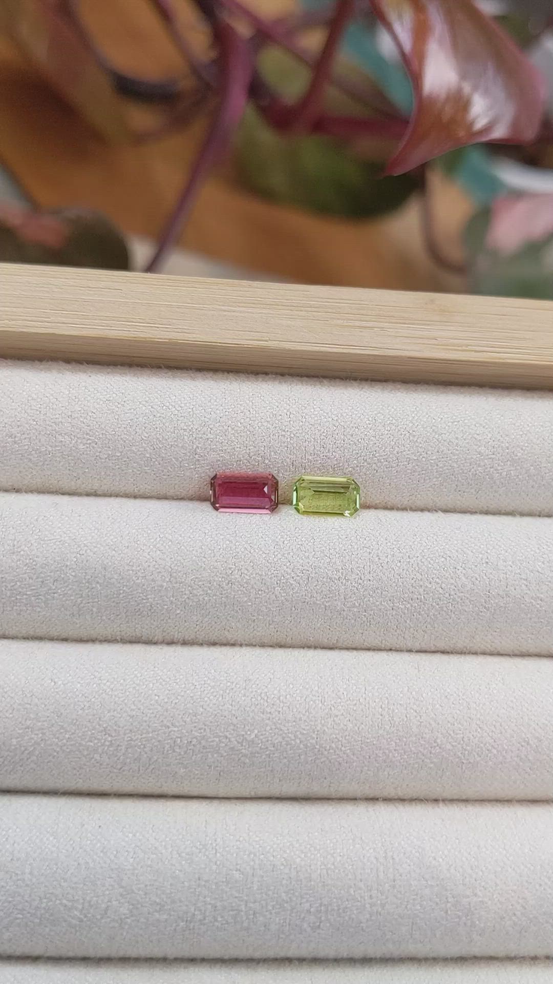 1.50 Ct.Tw.Total Carat Weight Tourmaline Pair from Mozambique Size Video