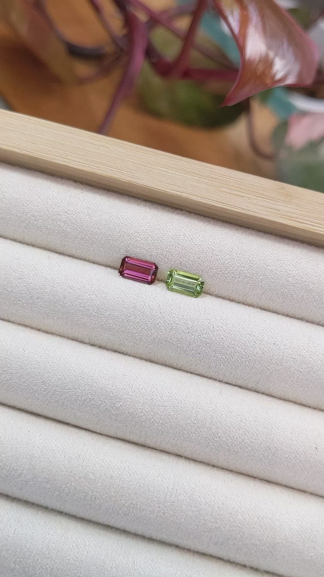 1.50 Ct.Tw.Total Carat Weight Tourmaline Pair from Mozambique Size Video