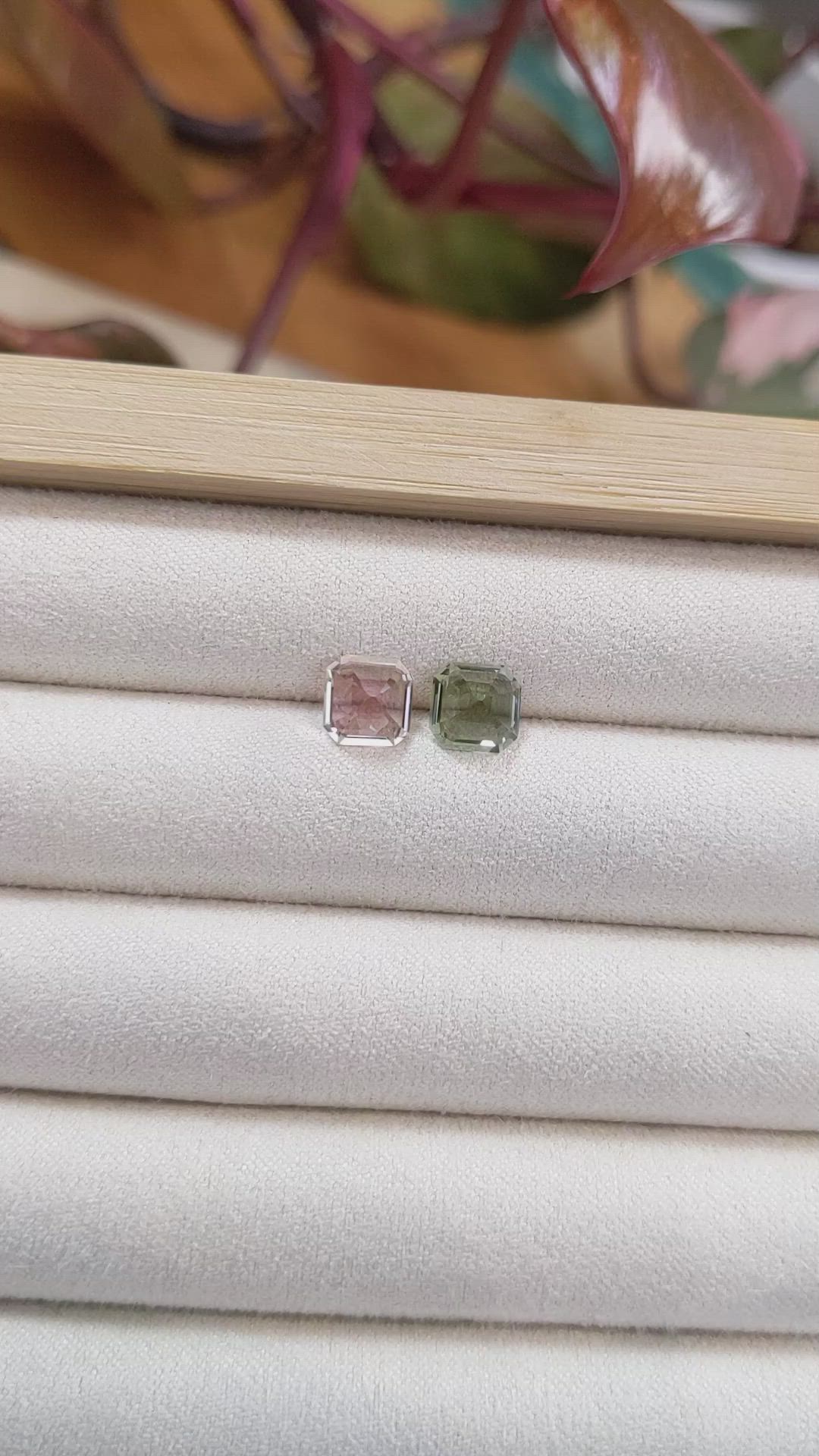 3.07 Ct.Tw.Total Carat Weight Tourmaline Pair from Mozambique Size Video