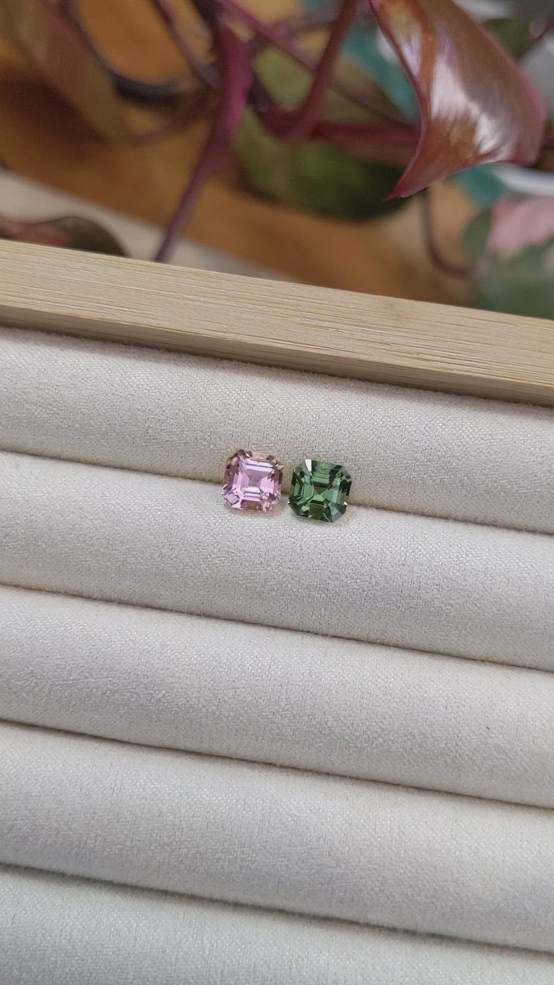 3.07 Ct.Tw.Total Carat Weight Tourmaline Pair from Mozambique Size Video