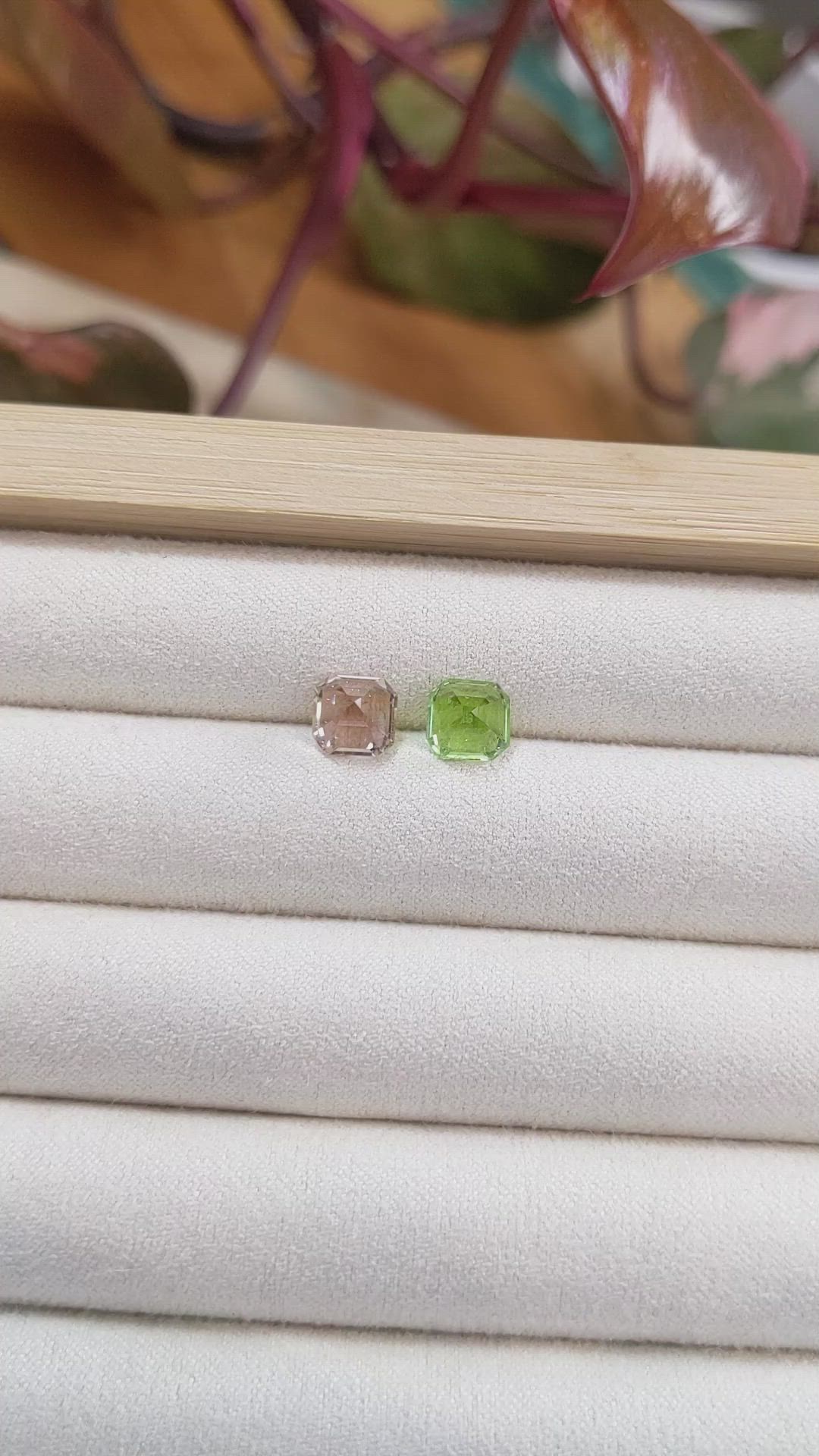 3.38 Ct.Tw.Total Carat Weight Tourmaline Pair from Mozambique Size Video