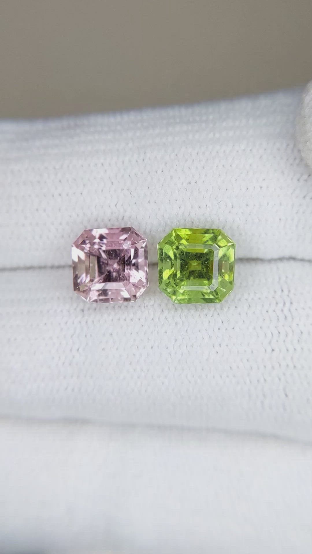 3.38 Ct.Tw.Total Carat Weight Tourmaline Pair from Mozambique Size Video