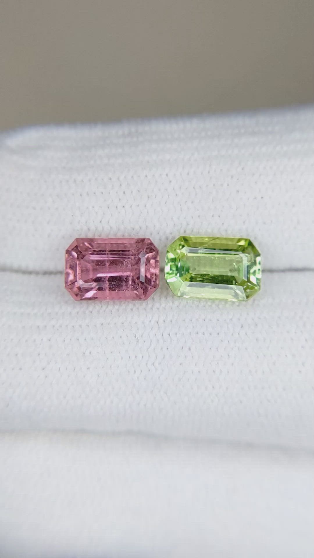 2.94&nbsp;Ct.Tw.Total Carat Weight Tourmaline Pair from Mozambique Size Video