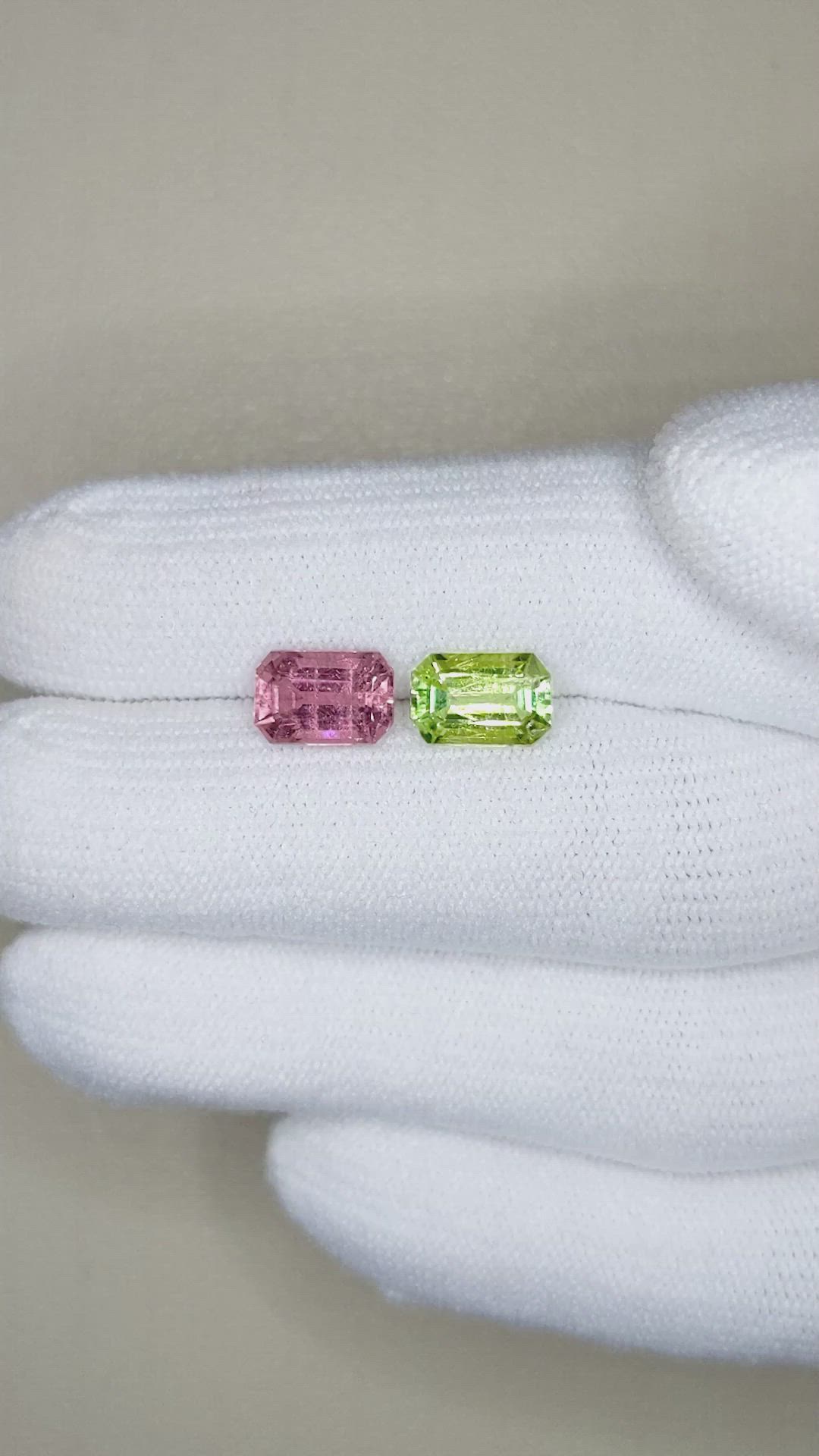 2.94&nbsp;Ct.Tw.Total Carat Weight Tourmaline Pair from Mozambique Size Video