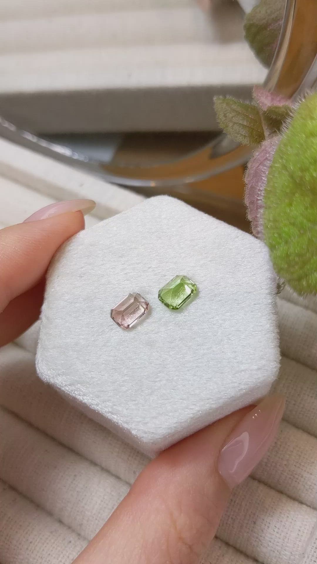 2.03&nbsp;Ct.Tw.Total Carat Weight Tourmaline Pair from Mozambique Size Video