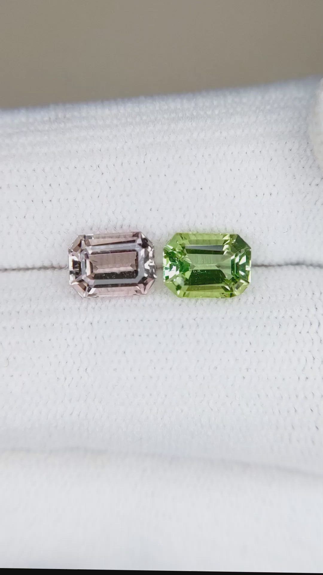 2.03&nbsp;Ct.Tw.Total Carat Weight Tourmaline Pair from Mozambique Size Video