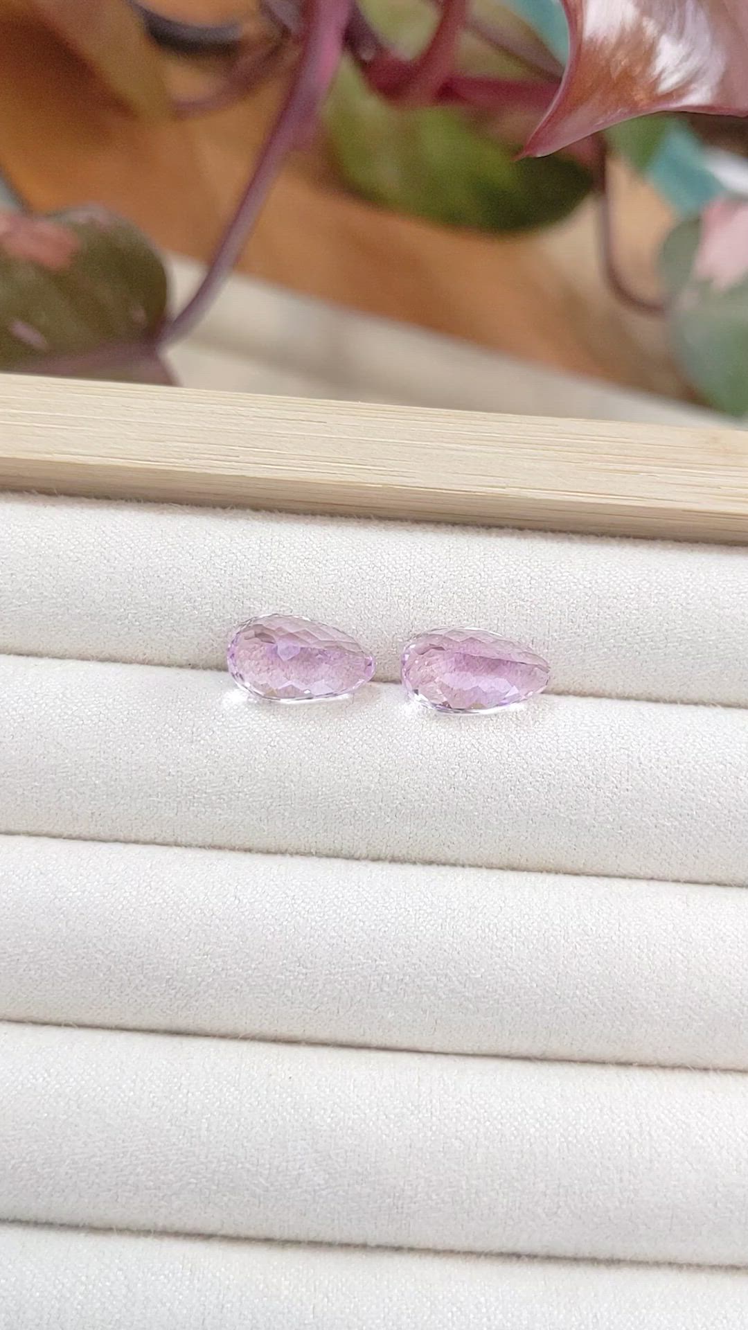 9.79&nbsp;Ct.Tw.Total Carat Weight Kunzite Pair from Afghanistan Size Video