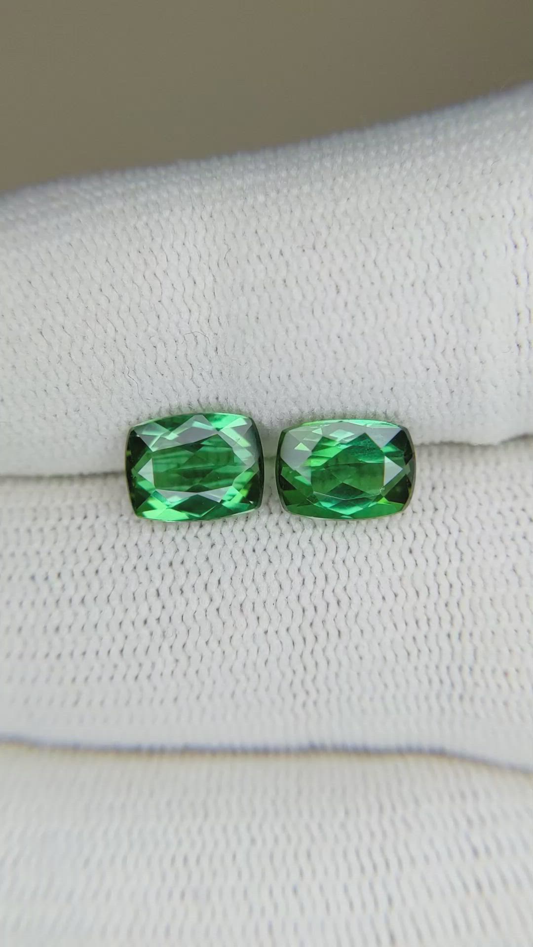 2.90 Ct.Tw.Total Carat Weight Tourmaline Pair from Mozambique Size Video