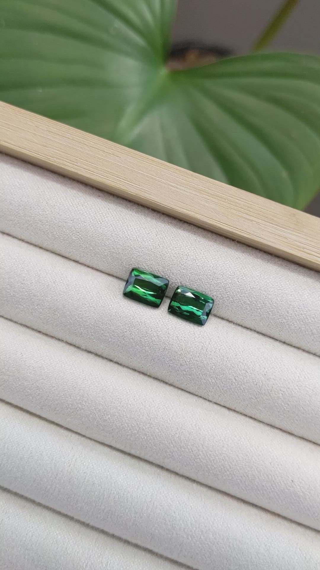 3.53 Ct.Tw.Total Carat Weight Tourmaline Pair from Mozambique Size Video