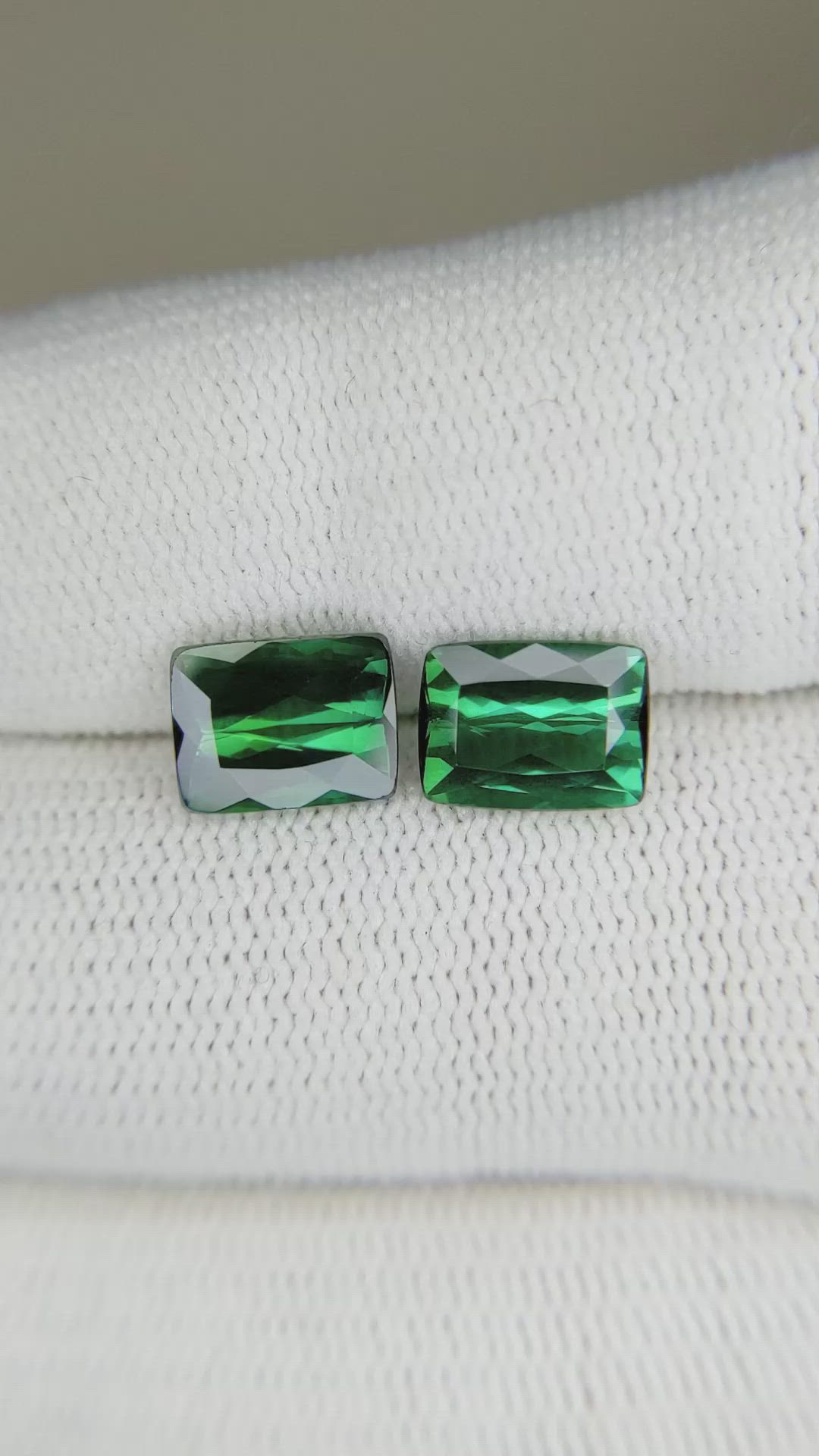 3.53 Ct.Tw.Total Carat Weight Tourmaline Pair from Mozambique Size Video