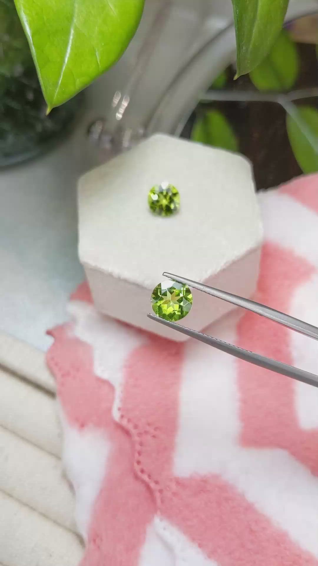 3.62 Ct.Tw.Total Carat Weight Peridot Pair from Burma (Myanmar) Size Video