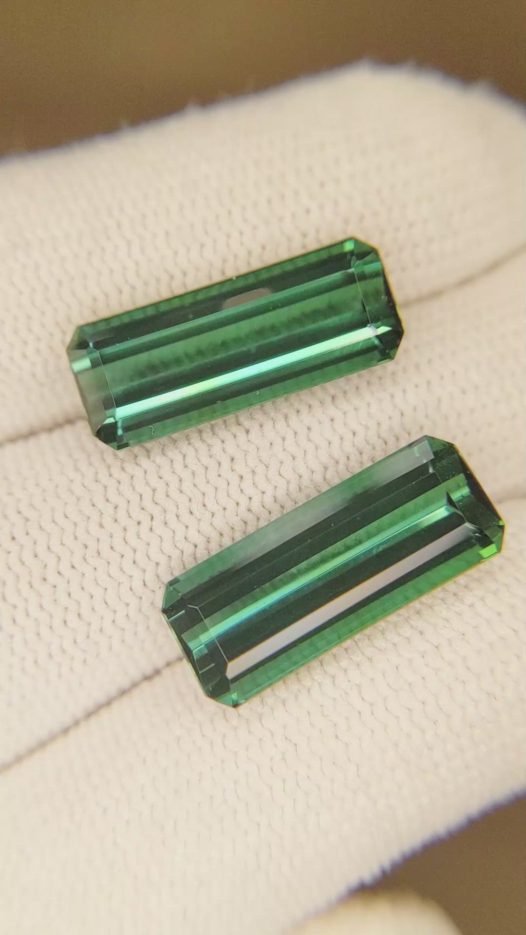 14.48 Ct.Tw.Total Carat Weight Tourmaline Pair from Brazil Size Video