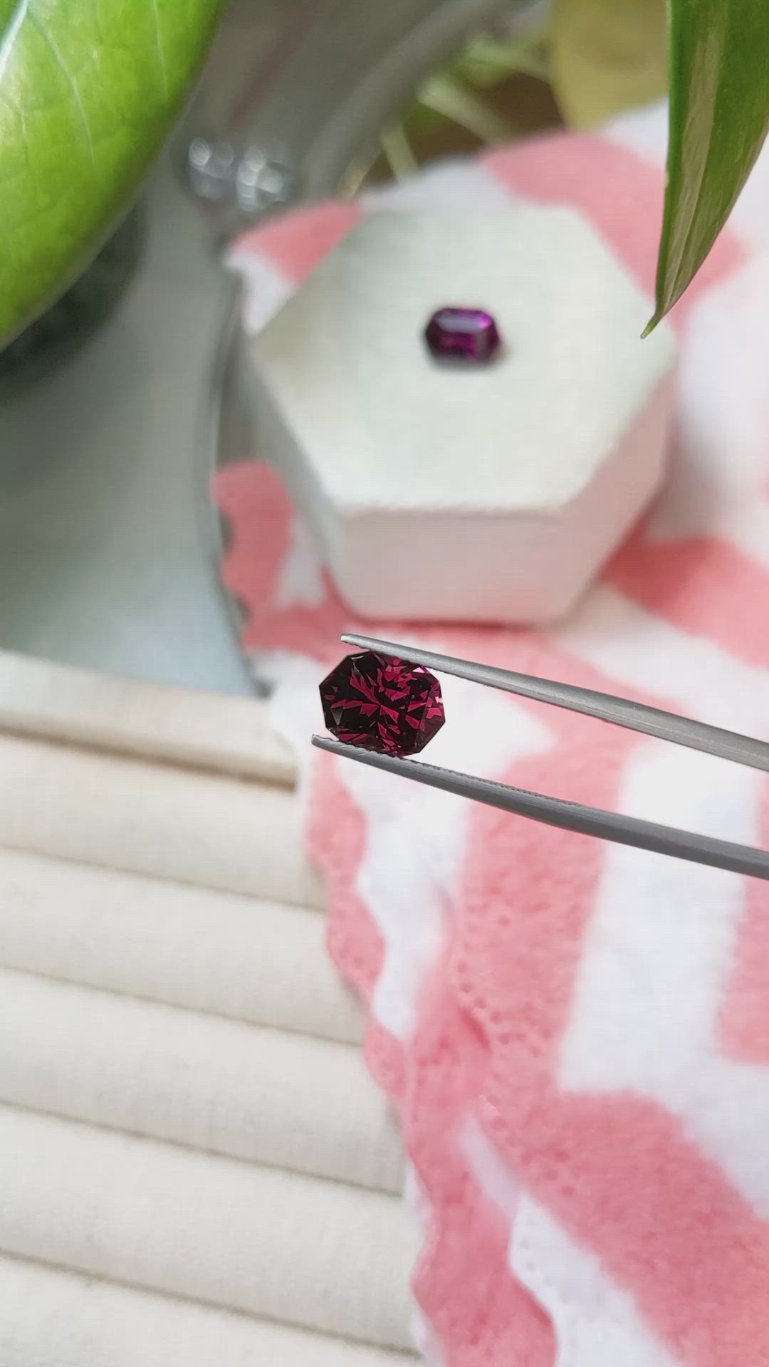 5.55&nbsp;Ct.Tw.Total Carat Weight Garnet Pair from Tanzania Size Video