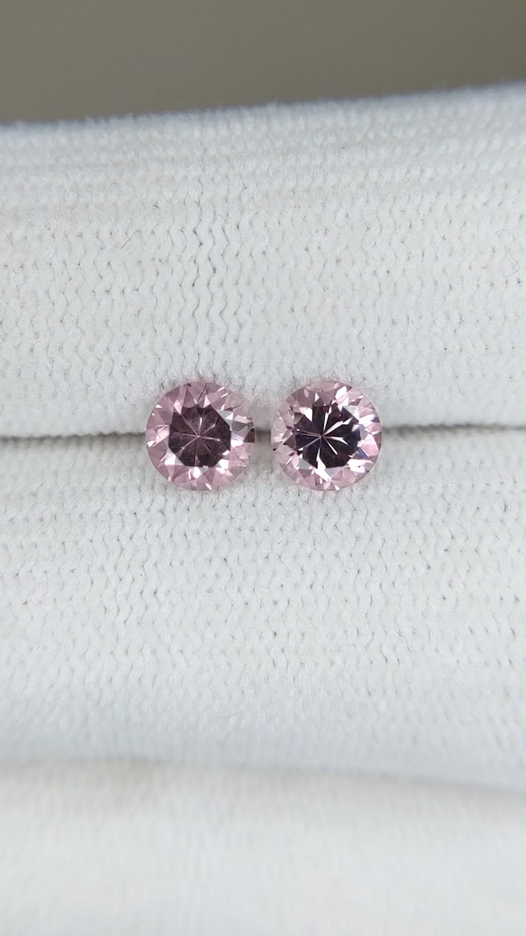 1.27 Ct.Tw.Total Carat Weight Malaya Garnet Pair from Tanzania Size Video