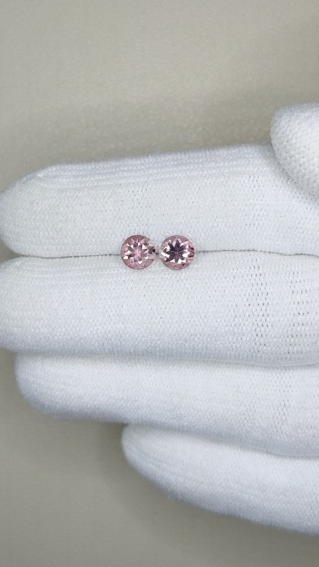 1.27 Ct.Tw.Total Carat Weight Malaya Garnet Pair from Tanzania Size Video