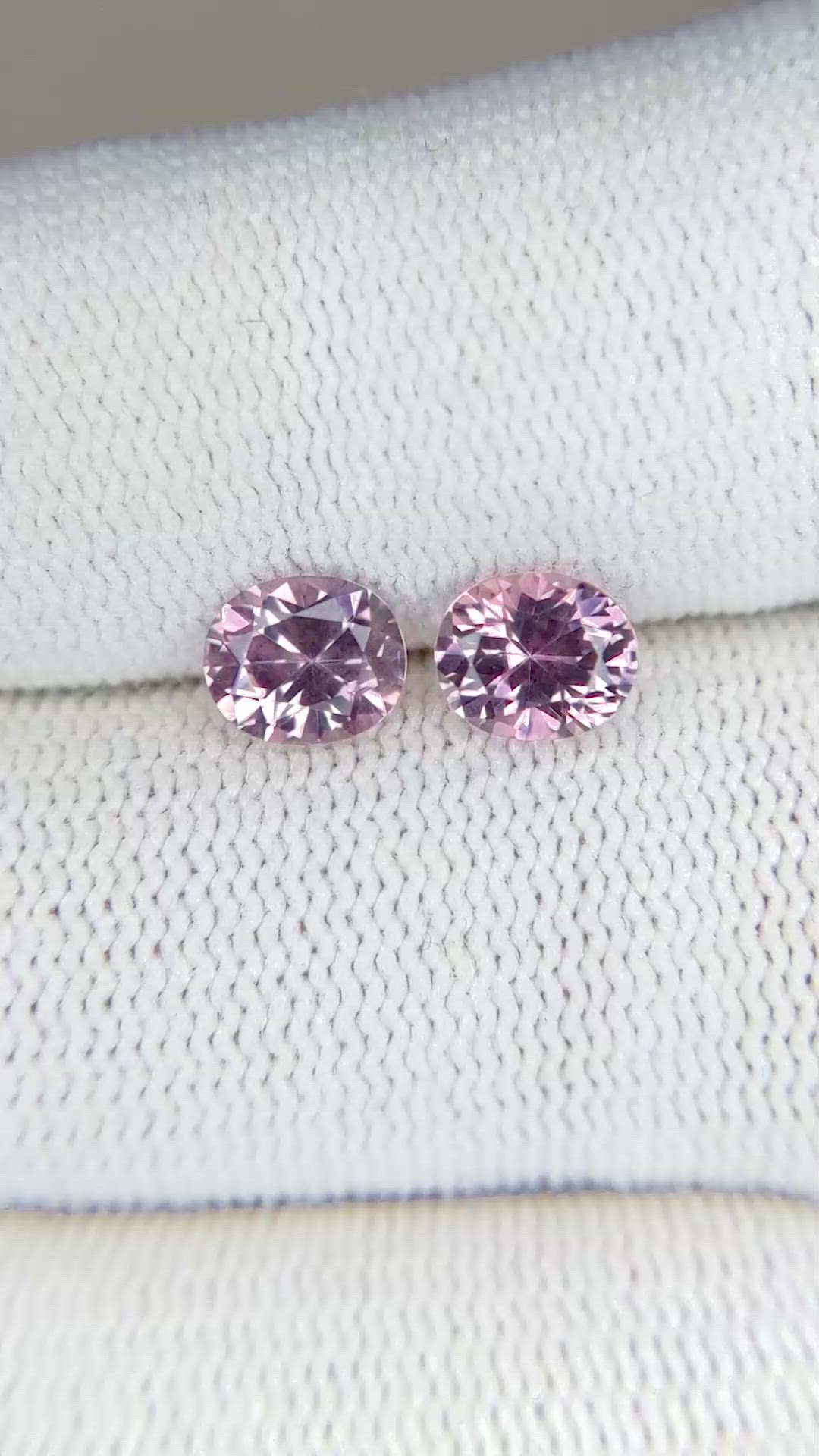 1.78 Ct.Tw.Total Carat Weight Malaya Garnet Pair from Tanzania Size Video