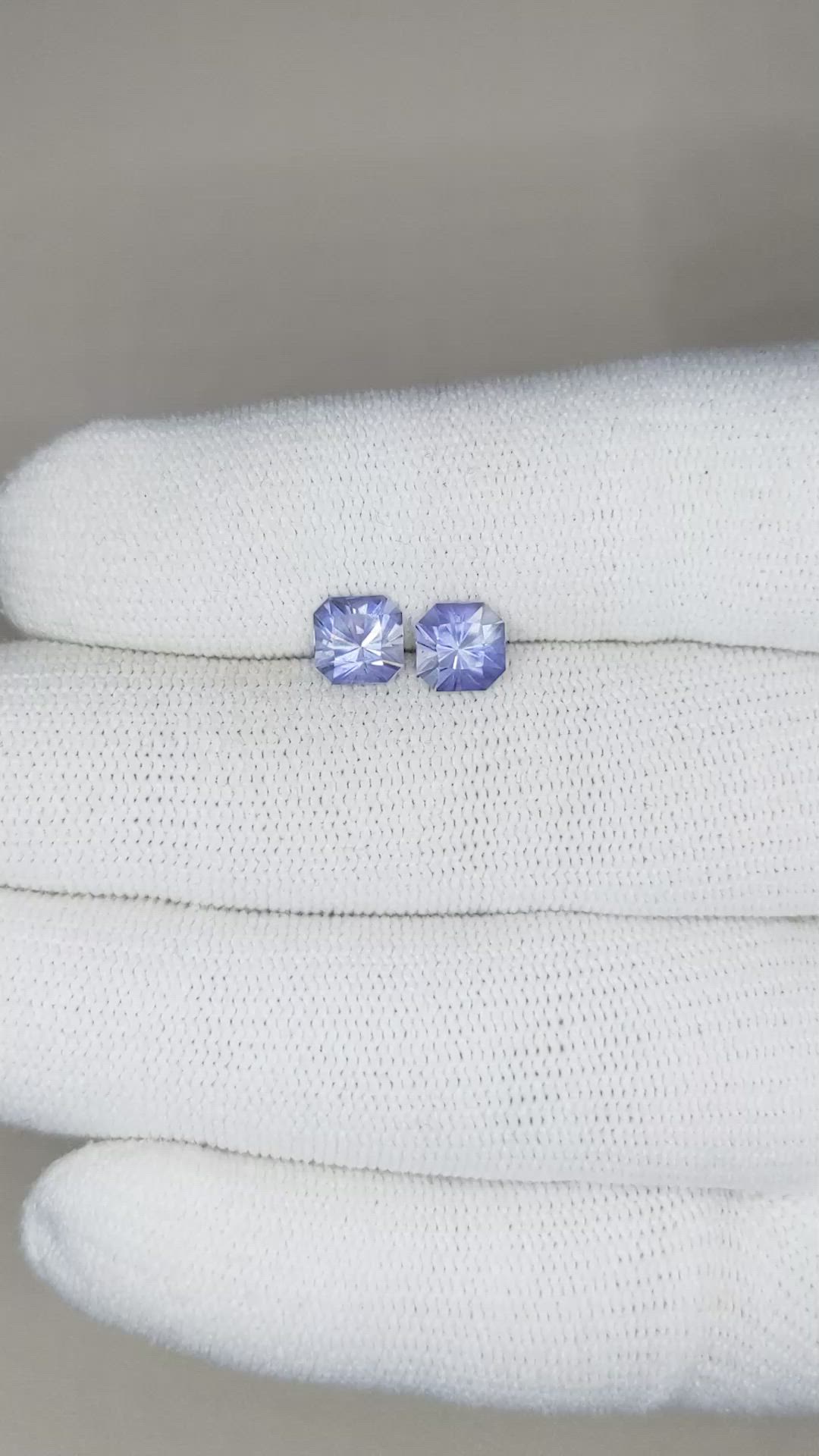 1.40 Ct.Tw.Total Carat Weight Iolite Pair from Madagascar Size Video