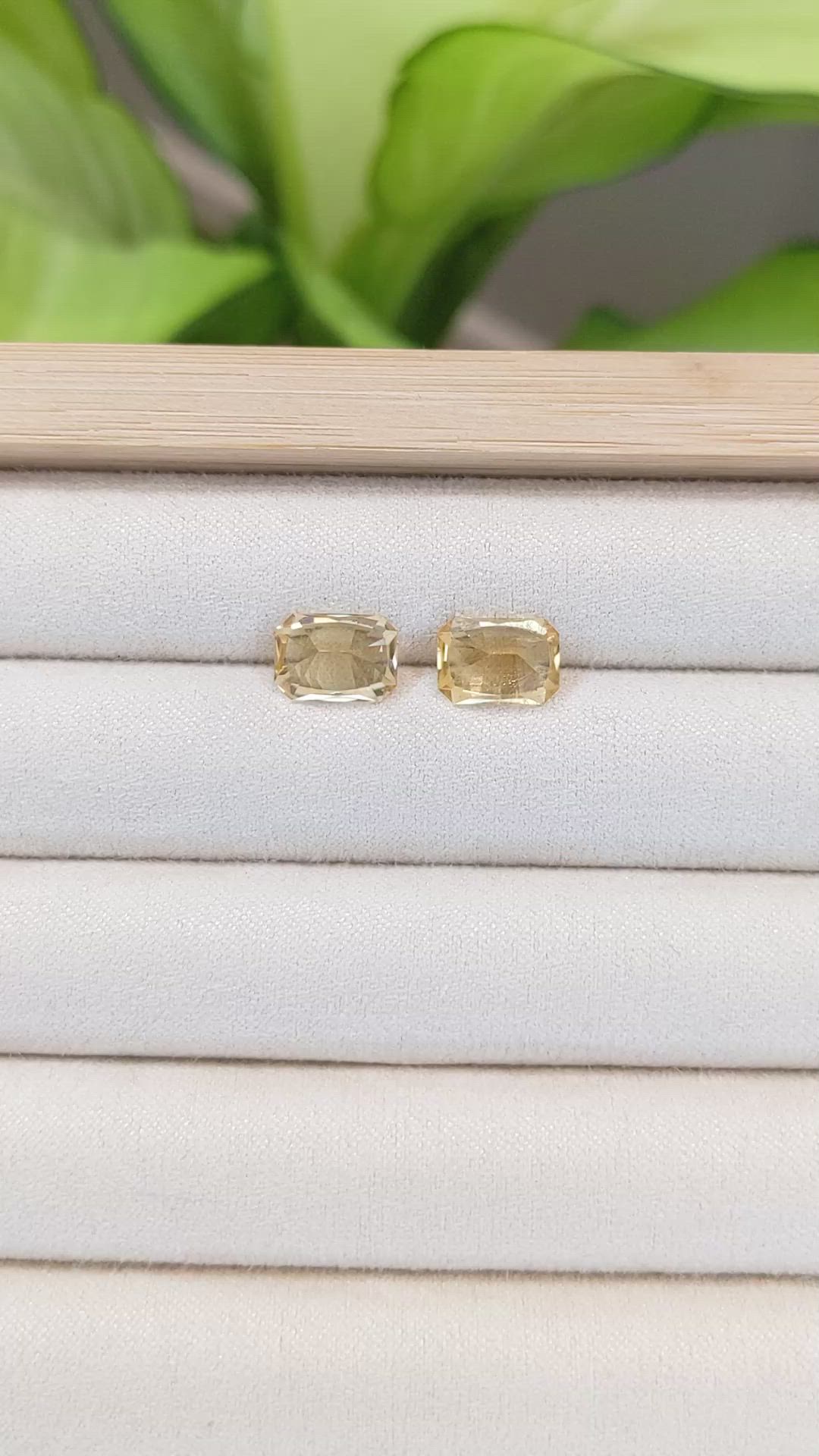 4.39 Ct.Tw.Total Carat Weight Beryl Pair Size Video