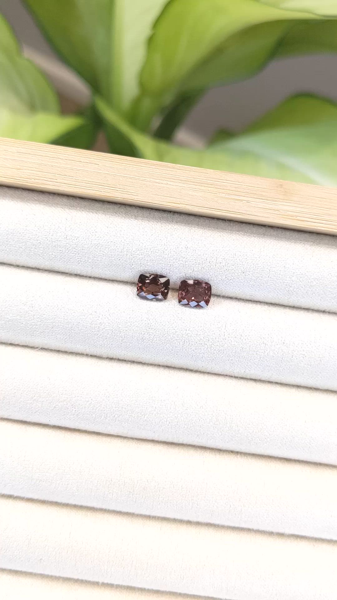 2.34&nbsp;Ct.Tw.Total Carat Weight Garnet Pair from Madagascar Size Video