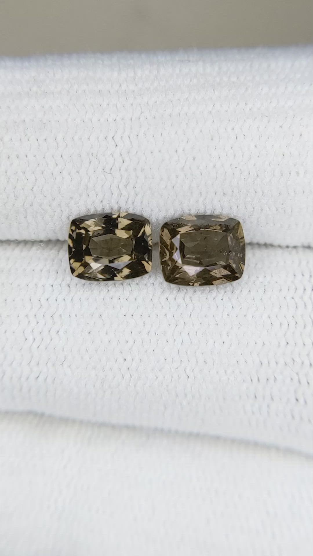 2.34 Ct.Tw.Total Carat Weight Garnet Pair from Madagascar Size Video