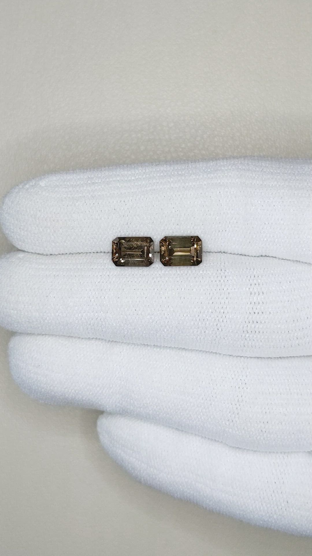 2.57&nbsp;Ct.Tw.Total Carat Weight Garnet Pair from Madagascar Size Video