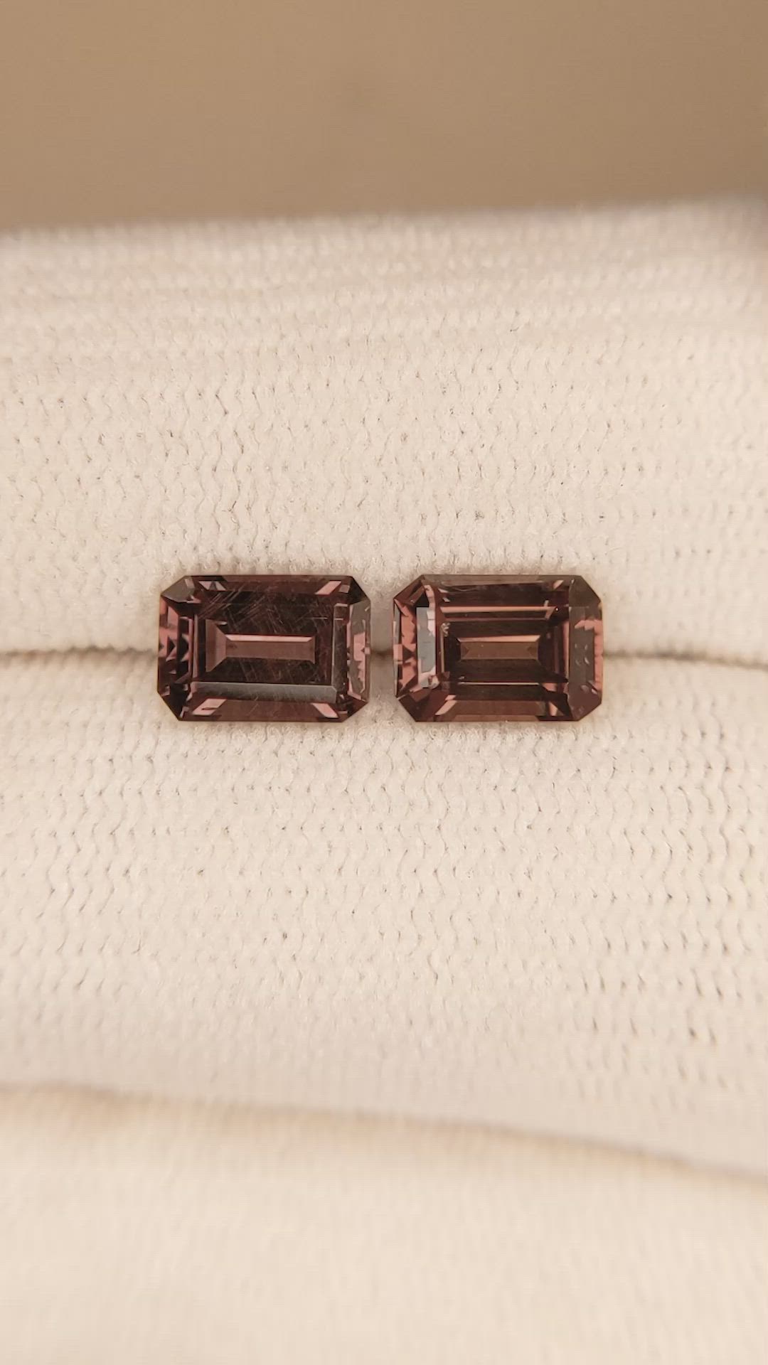 2.57&nbsp;Ct.Tw.Total Carat Weight Garnet Pair from Madagascar Size Video