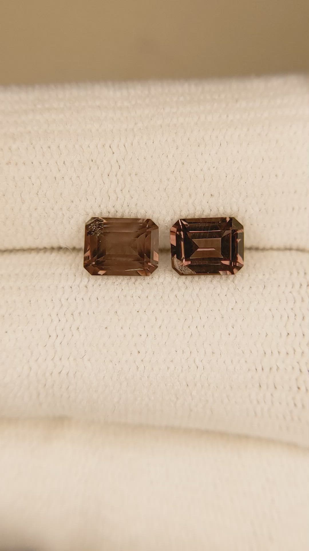 2.23 Ct.Tw.Total Carat Weight Garnet Pair from Madagascar Size Video