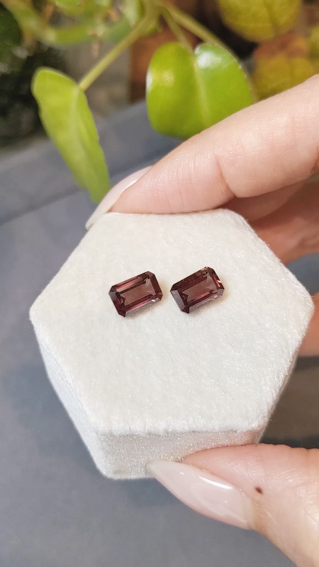 4.23&nbsp;Ct.Tw.Total Carat Weight Garnet Pair from Madagascar Size Video