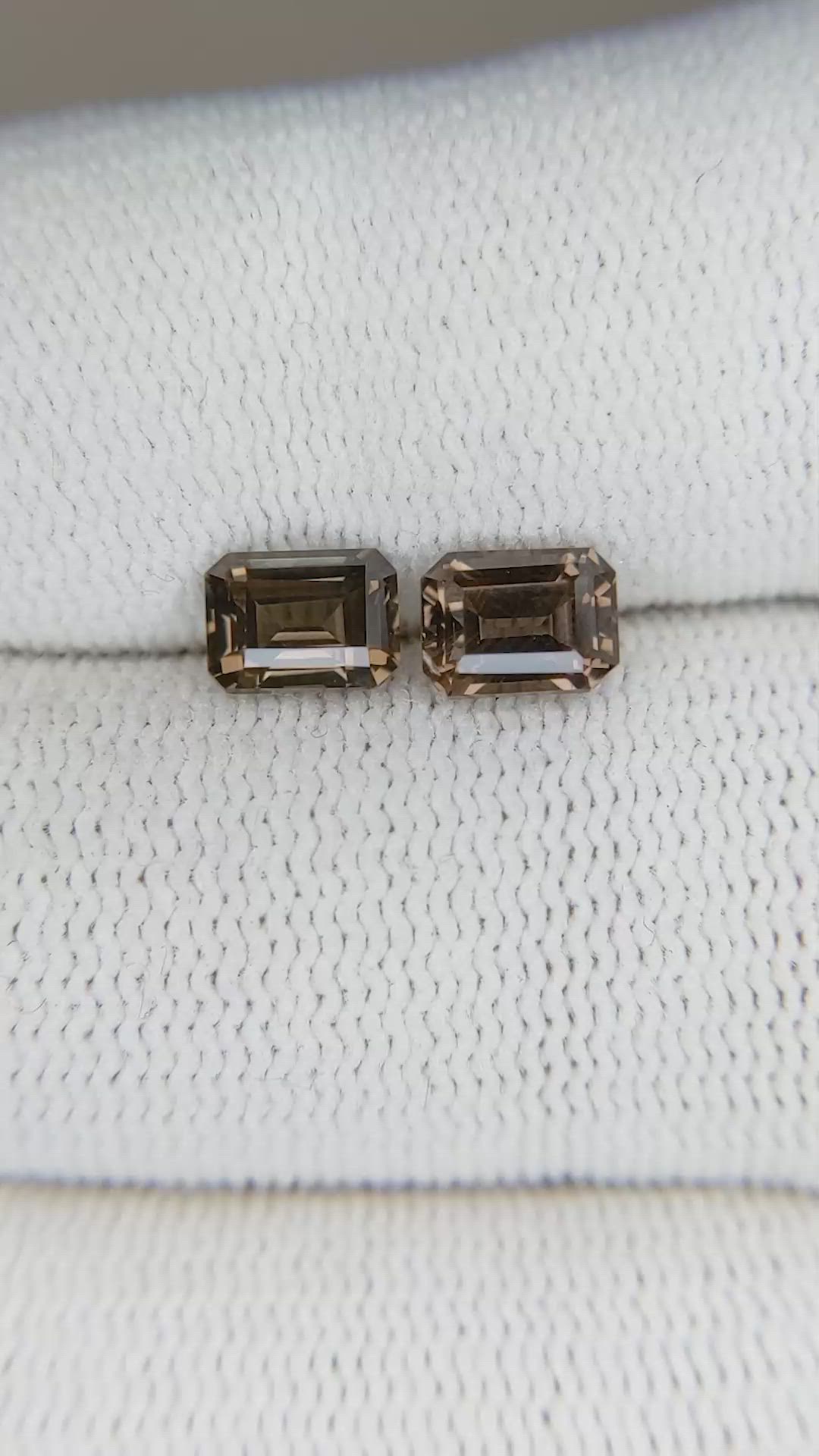 1.94 Ct.Tw.Total Carat Weight Garnet Pair from Madagascar Size Video