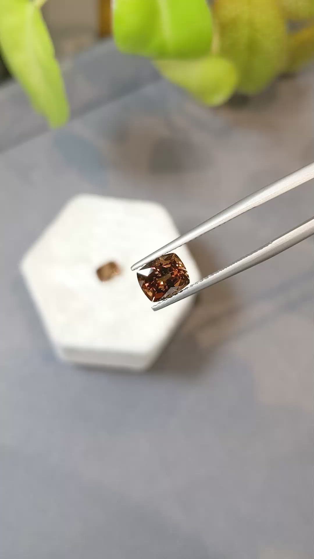 3.66 Ct.Tw.Total Carat Weight Garnet Pair from Madagascar Size Video