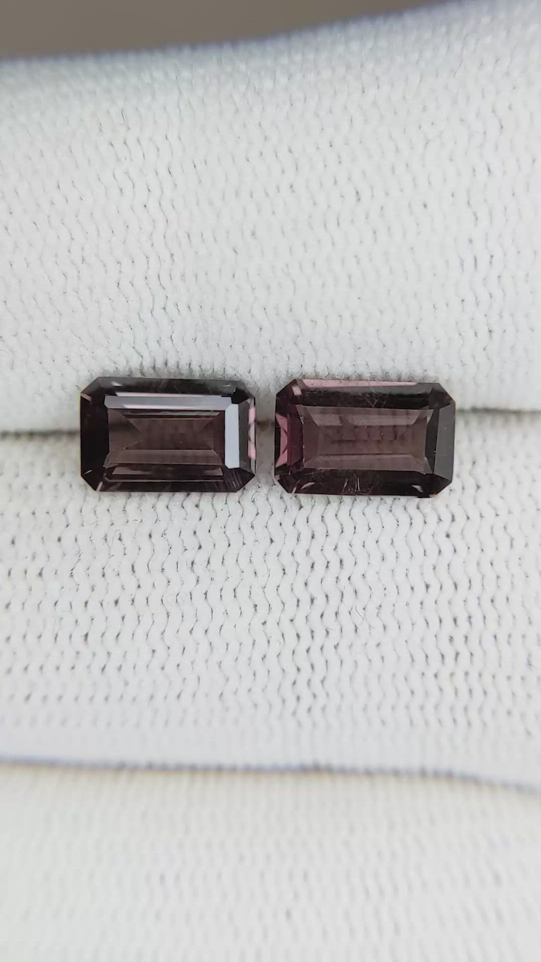 3.20 Ct.Tw.Total Carat Weight Garnet Pair from Madagascar Size Video