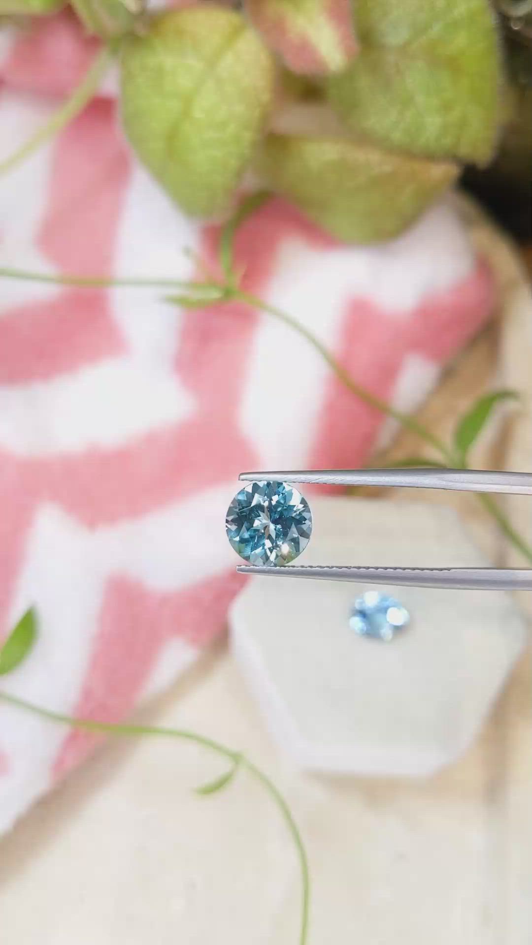 4.01 Ct.Tw.Total Carat Weight Aquamarine Pair from Brazil Size Video